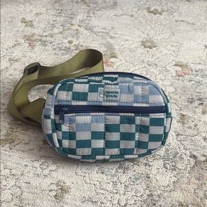 Puffy Checkered Mini Hip Bag